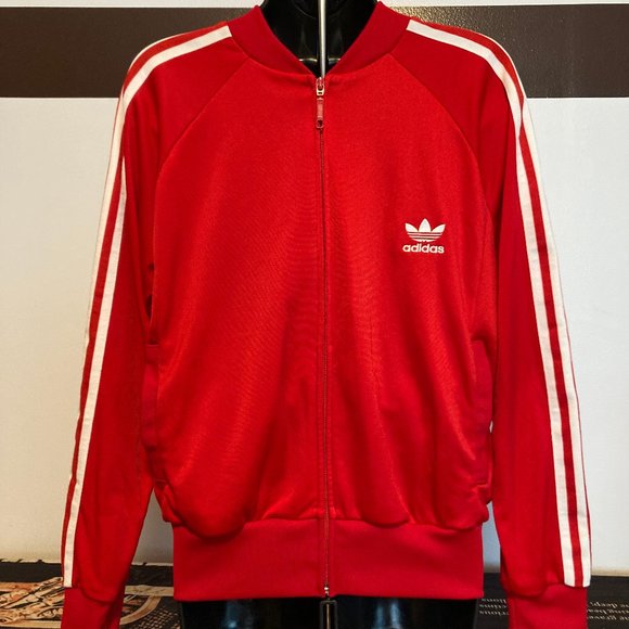 Adidas Jackets & Blazers - Red Adidas Track Jacket, circa 2004, Women's Large